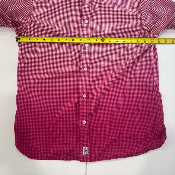 BILLIONAIRE BOYS CLUB Button Shirt Long Sleeve Astronaut Red Checkered Men’s M - Picture 7 of 12